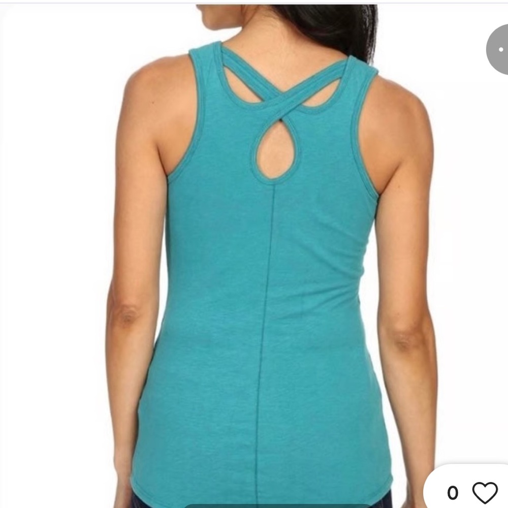 The North Face Teal Breezeback Knit Tank Top Sz Large